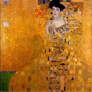 Detalle de "Adele" de Gustav Klimt